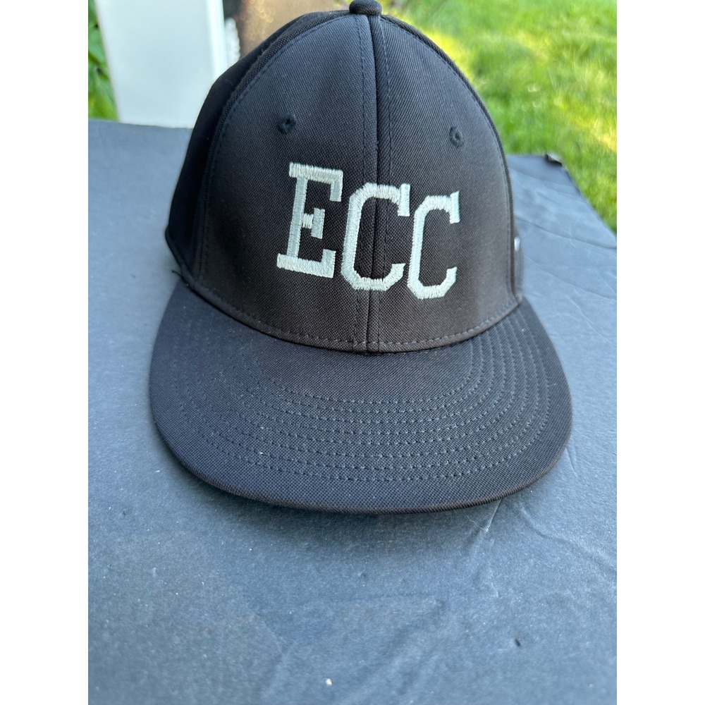 The‎ Game Gametek ECC Baseball Cap Black Flat Brim Hat Men's Size Medium